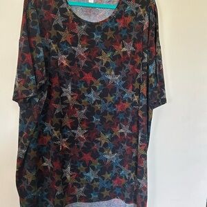 Star Patterned Multicolor Top